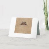 Hübsch geometrische Muttertagskarte mit Herz Feiertagskarte (Rückseite)