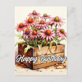 Hübsch gepflanzte Aster-Blume Postkarte