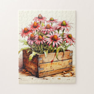Hübsch gepflanzte Aster-Blume Puzzle