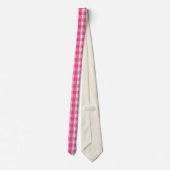 Hübsch gestrichen Rosa Kariert - Neck Tie Krawatte (Rückseite)