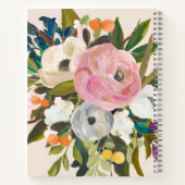 Hübsch gestrichene botanische Bliss | Creme Notizblock (Rückseite)