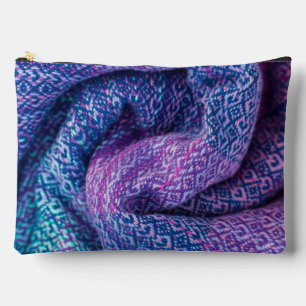 Hübsch gestrickt gemischt Lila und Blau Zubehörtasche