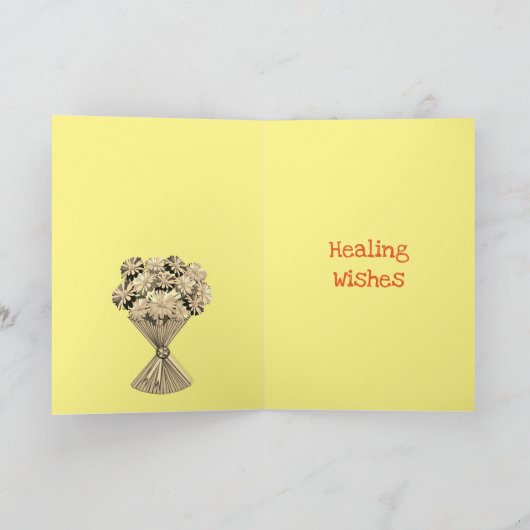 Hübsch Get Well bald Nanna Gruß Karte (Innenseite)