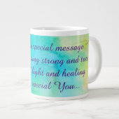 Hübsch Get Well Gedicht Jumbo-Tasse (Vorderseite Rechts)