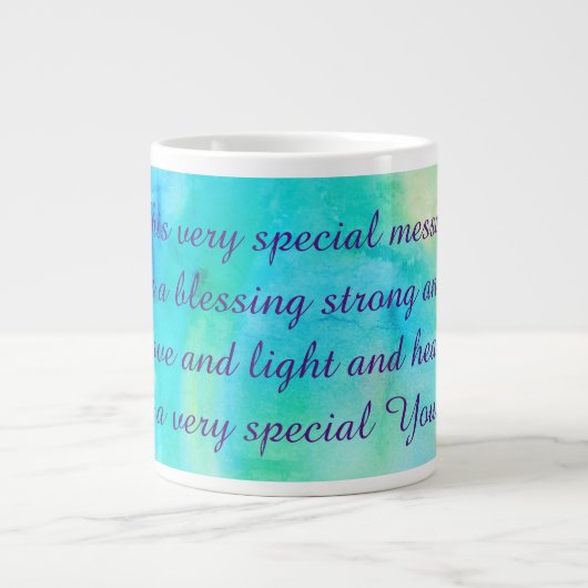 Hübsch Get Well Gedicht Jumbo-Tasse (Vorderseite)