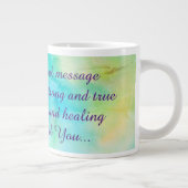 Hübsch Get Well Gedicht Jumbo-Tasse (Rechts)