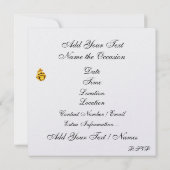 Hübsch Girl Retro Pop Einladung (Rückseite)