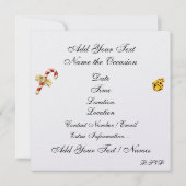 Hübsch Girl Retro Pop Einladung (Rückseite)