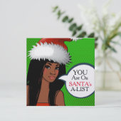 Hübsch Girl Retro Pop Einladung (Stehend Vorderseite)