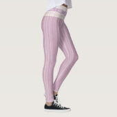 Hübsch Girlie Lilac Design Lace Border Yoga Leggings (Rechts)