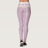 Hübsch Girlie Lilac Design Lace Border Yoga Leggings (Rückseite)