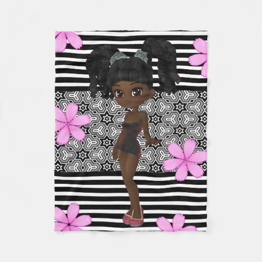 Hübsch & Girly Fleecedecke (Vorderseite)