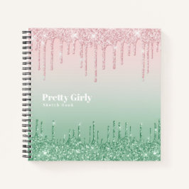 Hübsch Girly Glitzer Glam Sketchbook Doodles Notes Notizblock