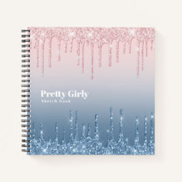 Hübsch Girly Glitzer Glam Sketchbook Doodles Notes Notizblock