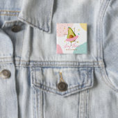 Hübsch Girly Kawaii Avocado Ballerina Slay Thun Button (Beispiel)