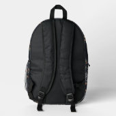 Hübsch Girly Mandala Muster Monogram Initials Bedruckter Rucksack (Rückseite)
