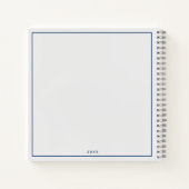 Hübsch Girly Modern Minimalistisch Notizblock (Rückseite)