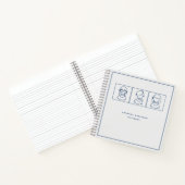 Hübsch Girly Modern Minimalistisch Notizblock (Innenseite)
