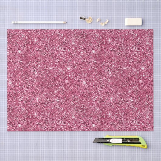 Hübsch Girly Pink Glitzer Seidenpapier (Handwerk)