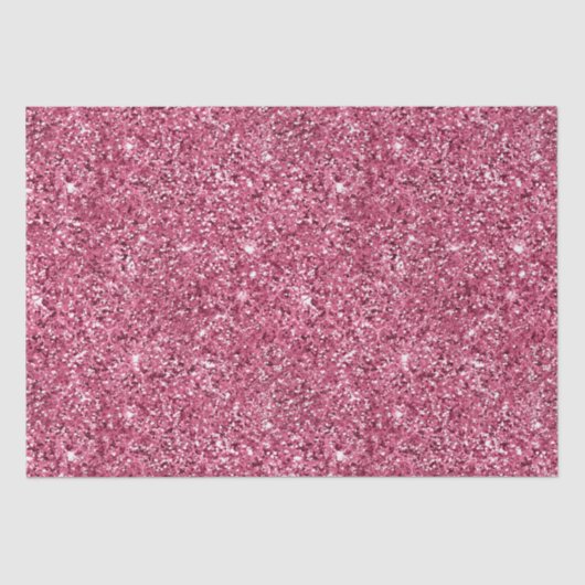 Hübsch Girly Pink Glitzer Seidenpapier (Vorderseite)