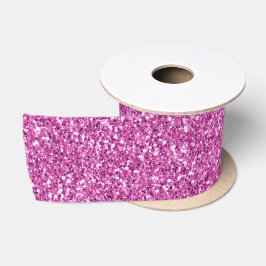 Hübsch Girly Pink Glitzer Sparkle Satinband
