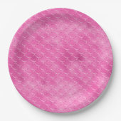 Hübsch Girly Pink Mermaid Pappteller (Vorderseite)