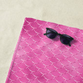 Hübsch Girly Pink Mermaid Strandtuch (Beispiel)