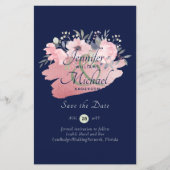 Hübsch Girly Rose Gold Budget Rett Daten (Vorderseite)