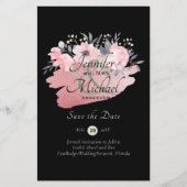 Hübsch Girly Rose Gold Budget Rett Daten (Vorderseite)