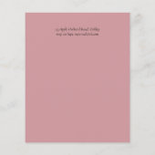 Hübsch Girly Rosegold Floral Glam Wedding (Rückseite)