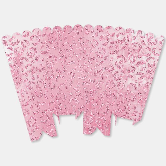 Hübsch Girly Sugar Pink Glitzer Leopard Geschenkschachtel (Ungeklappt)