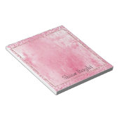 Hübsch Girly Sugar Pink Glitzer Leopard Notizblock (angewinkelt)