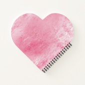 Hübsch Girly Sugar Pink Glitzer Leopard Notizblock (Rückseite)