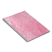 Hübsch Girly Sugar Pink Glitzer Leopard Notizblock (Rechte Seite)