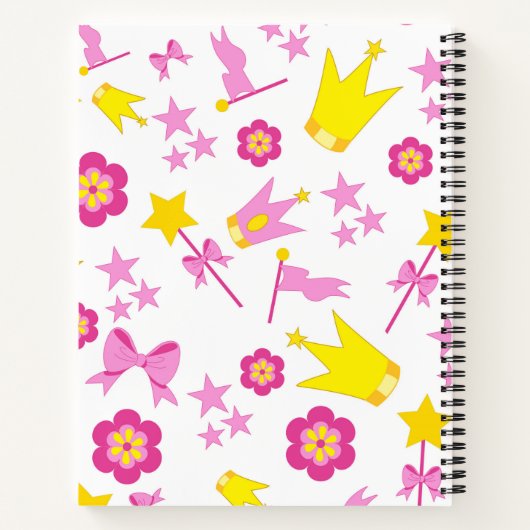 Hübsch Girly Theme Notizblock (Rückseite)