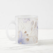 Hübsch Glam Gold Lila Pearl White Floral Mattglastasse (Links)