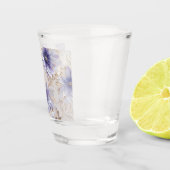 Hübsch Glam Gold Lila Pearl White Floral Schnapsglas (Rechts)