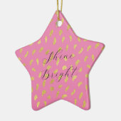 Hübsch Glam Pink Abstrakt Keramik Ornament (Links)