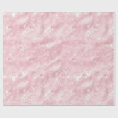 Hübsch Glam Pink Blush Elegantes Brautparty Geschenkpapier (Flach)