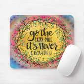 Hübsch "Go the Extra Mile" Inspiration Mousepad (Mit Mouse)