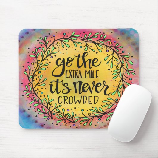 Hübsch "Go the Extra Mile" Inspiration Mousepad (Mit Mouse)