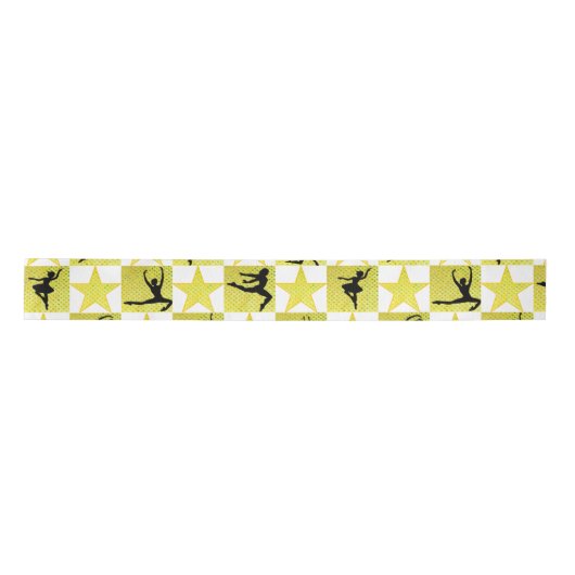 HÜBSCH GOLD DANCER CHRISTMAS DESIGNS SATINBAND (Vorderseite)