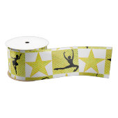 HÜBSCH GOLD DANCER CHRISTMAS DESIGNS SATINBAND (Spule)