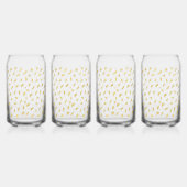 Hübsch Gold Glam White Abstrakt Dosenglas (Rechts)