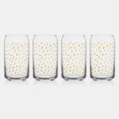 Hübsch Gold Glam White Abstrakt Dosenglas (Vorderseite)