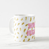 Hübsch Gold Glam White Abstrakt Kaffeetasse (Vorderseite Links)
