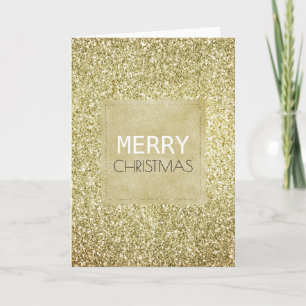 Hübsch Gold Glitzy Glitzer Weihnachten Karte