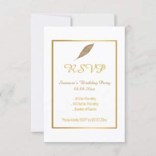 HÜBSCH GOLD LEAF Jeden Anlaß UAWG Einladung