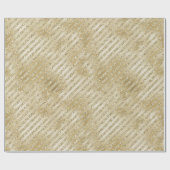 Hübsch Gold Ombre Glitzer Streifen Geschenkpapier (Flach)