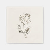 Hübsch Gold Rose Napkins Serviette (Vorderseite)